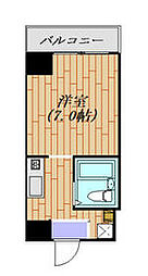 JR山手線 池袋駅 徒歩7分の賃貸マンション 11階ワンルームの間取り