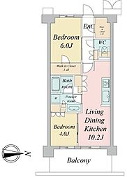 間取図画像 2LDK