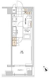 JR山手線 目白駅 徒歩3分の賃貸マンション 8階1Kの間取り