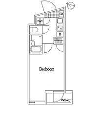 パレ・ホームズ西高島平 3階1Kの間取り