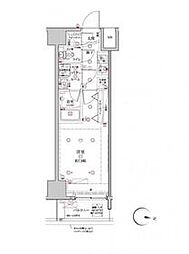 都営三田線 板橋本町駅 徒歩4分の賃貸マンション 9階1Kの間取り