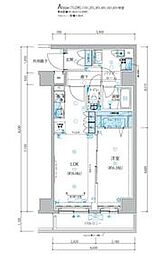 JR埼京線 浮間舟渡駅 徒歩9分の賃貸マンション 1階1LDKの間取り