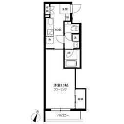 JR山手線 巣鴨駅 徒歩4分の賃貸マンション 1階1Kの間取り