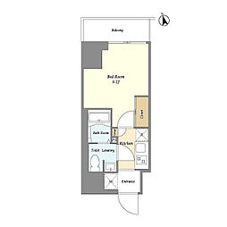 コンフォリア・リヴ川崎南幸町 1001 10階1Kの間取り