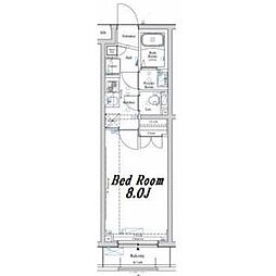 AXAS西新宿 3階1Kの間取り