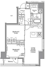 間取図画像 2LDK