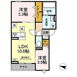 間取図画像 2LDK