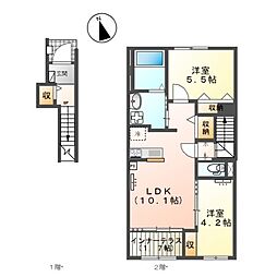 間取図画像 2LDK
