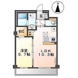間取図画像 1LDK