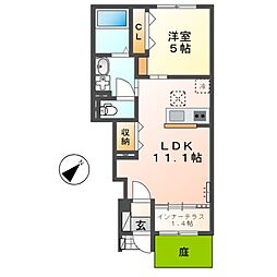 間取図画像 1LDK