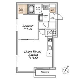 間取図画像 1LDK