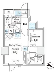 間取図画像 1LDK