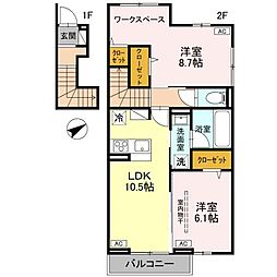 間取図画像 2LDK