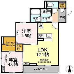 間取図画像 2LDK