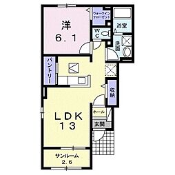 間取図画像 1LDK