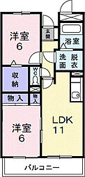 間取図画像 2LDK