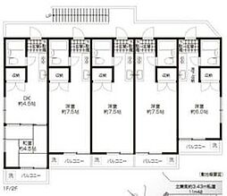 ベルメゾン ワンルームの間取図画像