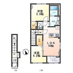 間取図画像 2LDK