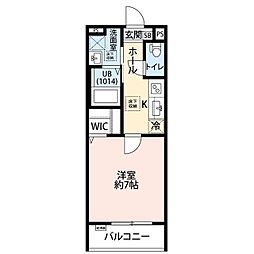 第三銀マンション 1Kの間取図画像
