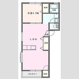 ランドマーク君津I 1LDKの間取図画像
