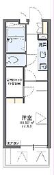 レオパレス和 1Kの間取図画像