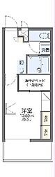 レオパレスなでしこ 1Kの間取図画像