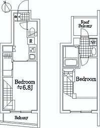 プレール・ドゥーク練馬ノースシティーLA 2Kの間取図画像