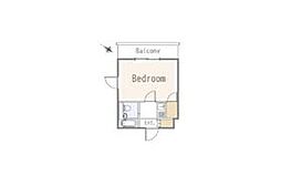 ジョルジュ磯子 1Kの間取図画像