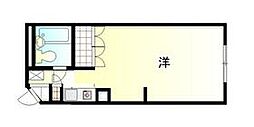 アンビシアス蒲田 ワンルームの間取図画像