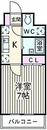 京王線 千歳烏山駅 バス4分 日本女子体育大学前下車 徒歩8分の賃貸マンション 1階1Kの間取り