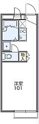 レオパレスSKYYARD 1Kの間取図画像