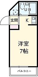 レモンハイム 1Kの間取図画像