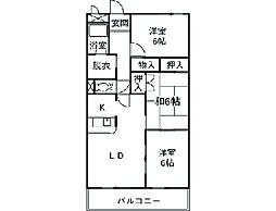愛知高速東部丘陵線 杁ヶ池公園駅 徒歩4分の賃貸マンション 6階3LDKの間取り