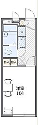 レオパレスさくら 1Kの間取図画像