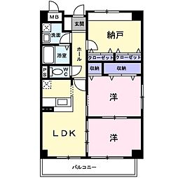 グランフォルス 3LDKの間取図画像