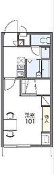 レオパレスコンフォート1 1Kの間取図画像