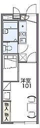 レオパレスレ・ボヌール 1Kの間取図画像