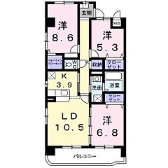 物件の間取り