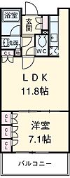 JR山手線 池袋駅 徒歩11分の賃貸マンション 13階1LDKの間取り