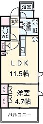 JR山手線 池袋駅 徒歩11分の賃貸マンション 3階1LDKの間取り