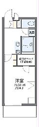 レオパレスイーグル3 1Kの間取図画像