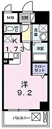 イルマーレ ワンルームの間取図画像