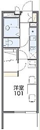 レオパレスサンフラワーハウス 1Kの間取図画像