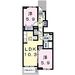 間取図画像 2LDK