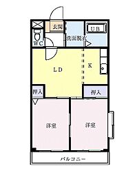 シャルムT.N 2LDKの間取図画像