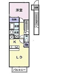 間取図画像 1LDK