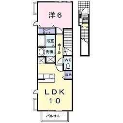 グレイス 1LDKの間取図画像