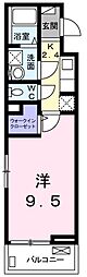 レガロ 1Kの間取図画像
