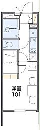 レオパレスYOSHIKO 1Kの間取図画像