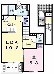 エクセレント吉葉 1LDKの間取図画像